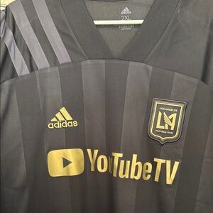 Adidas LAFC Black and Gold Soccer Jersey